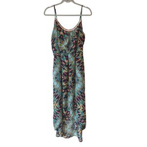 Maurices Geometric Print Hi-Low Maxi Dress – Size XXL